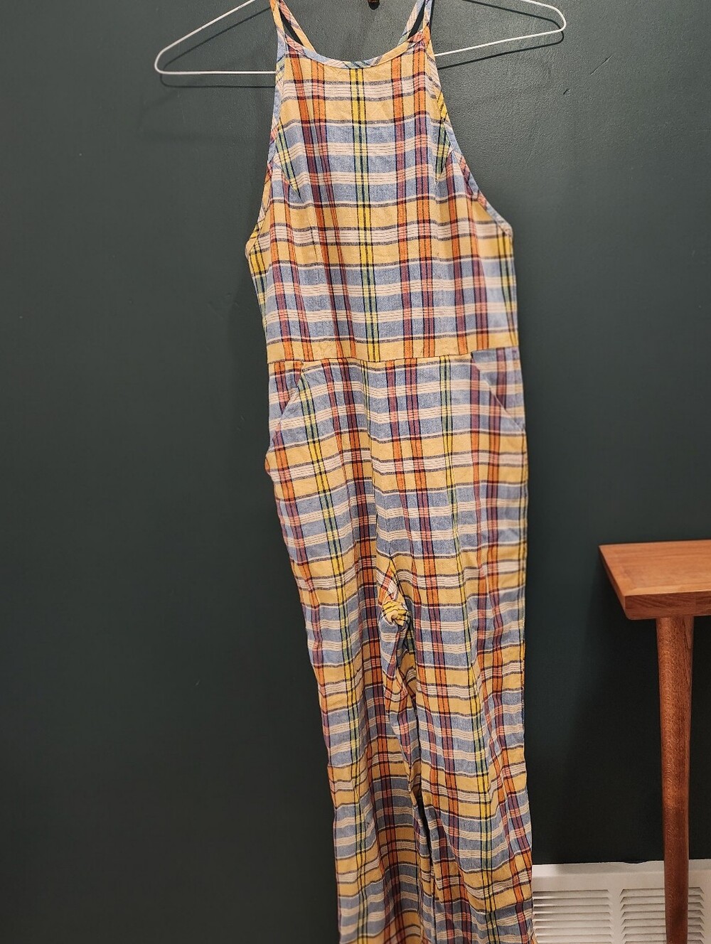 Urban Outfitters plaid sleeveless jumpsuit sz 6